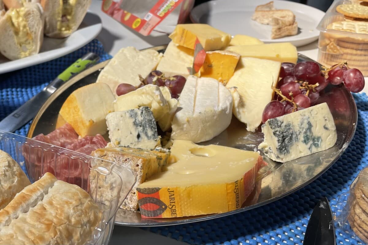 Photo of lunch onboard Blue Mermaid