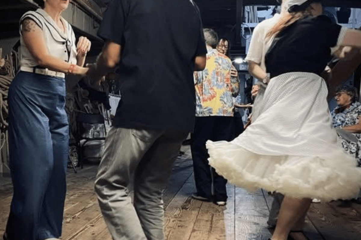 Photo of American swing dancing onboard Blue Mermaid